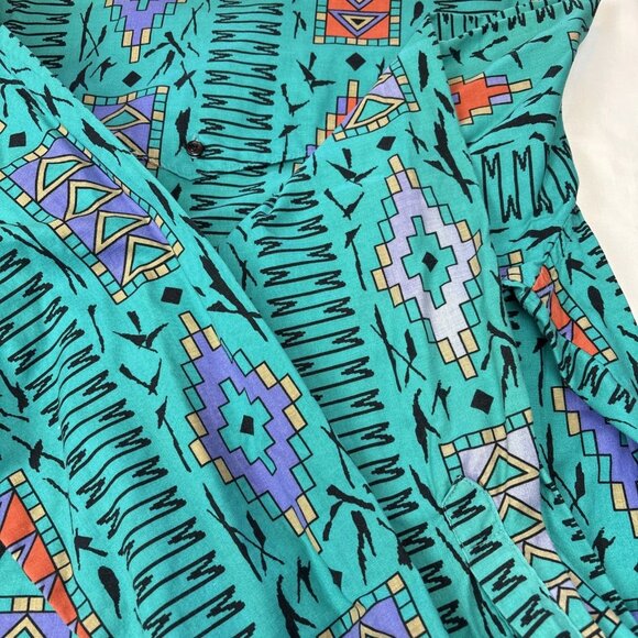 Vintage Wrangler Cowboy Cut Regular Fit Long Sleeve 16.5-35 Southwest Print - Picture 8 of 8